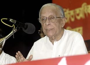 Basu addresses a mass convention in Calcutta. (DESHAKALYAN
CHOWDHURY/AFP/GettyImages)